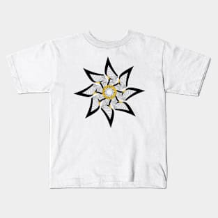 Black and yellow star Kids T-Shirt